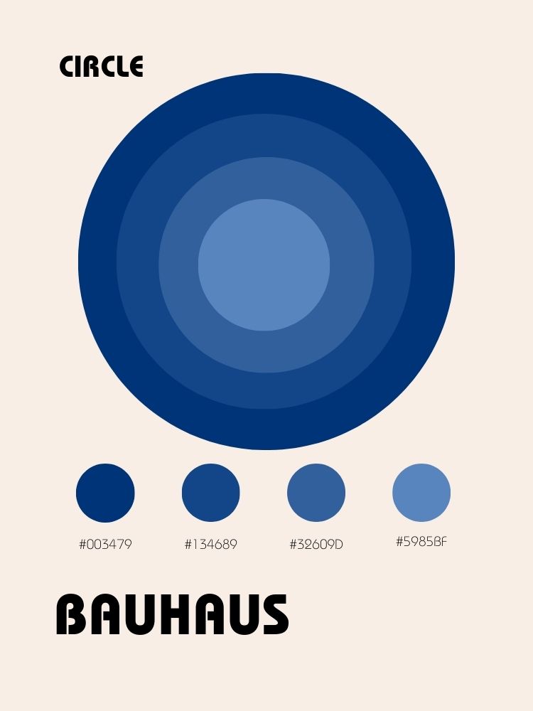 affiche-bauhaus-bleu-rond-circle