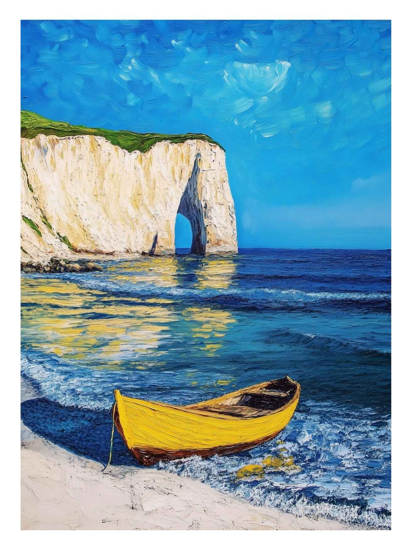 Peinture-etretat-affiche