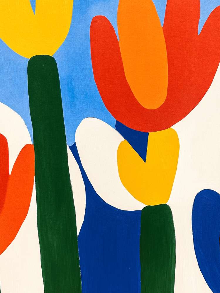 Affiche fleurie