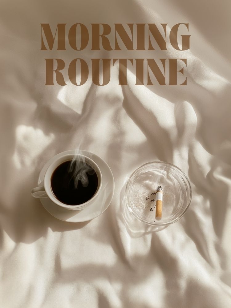 Affiche-morning-routine-café-cigarette