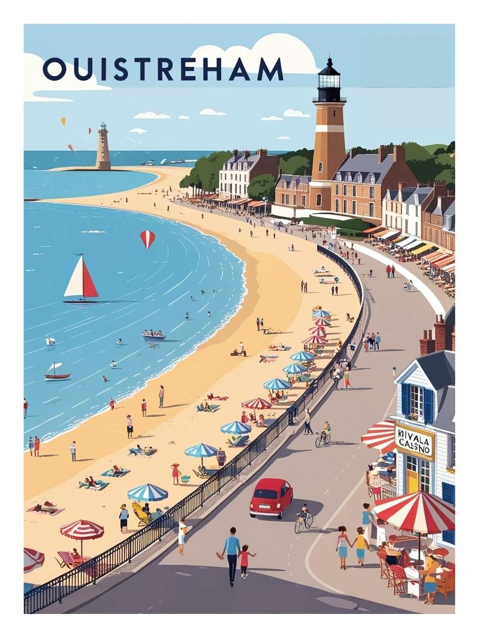 affiche-ouistreham-vintage
