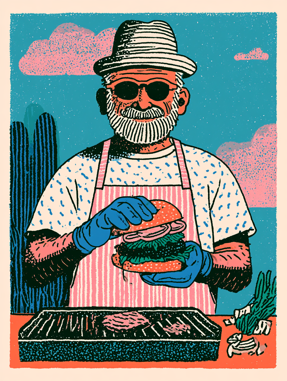 Affiche Papa Burger original