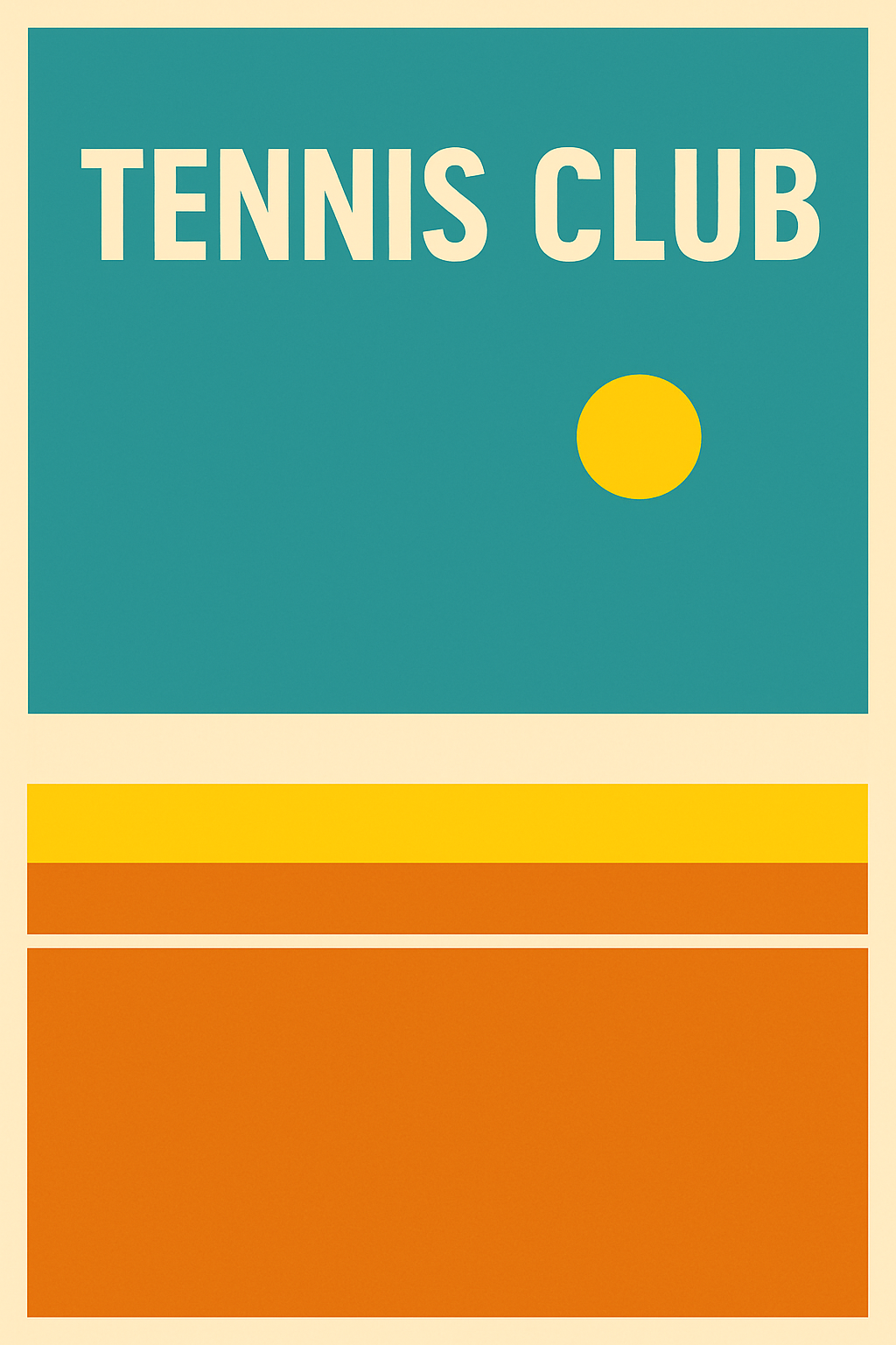 Tennis Club - Affiche
