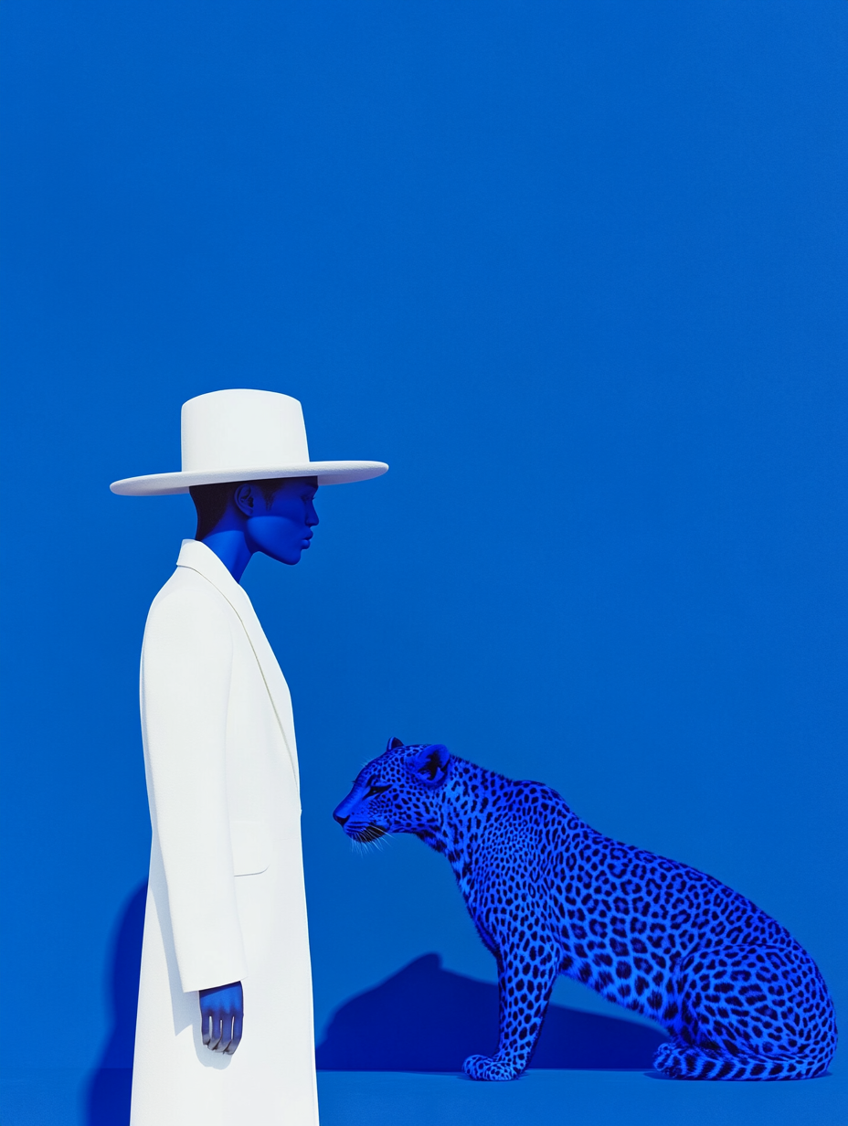 Tigre bleu - Affiche