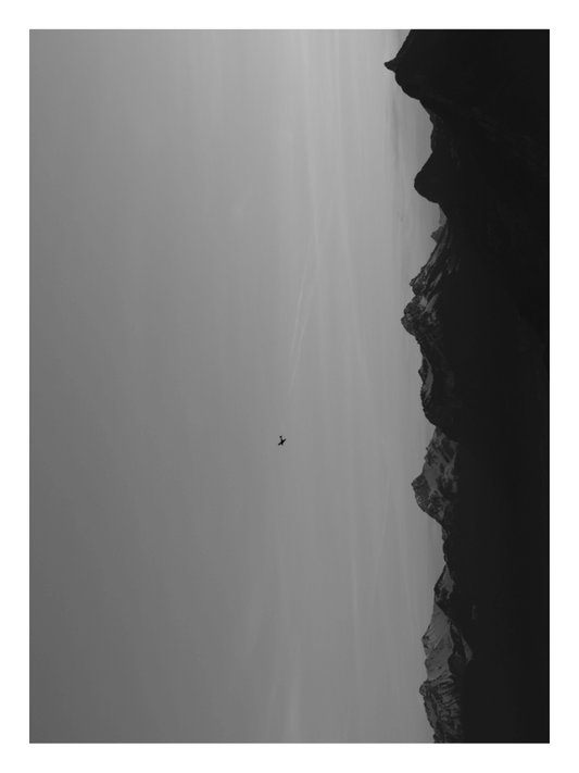 Affiche - Avion au dessus des montagnes
