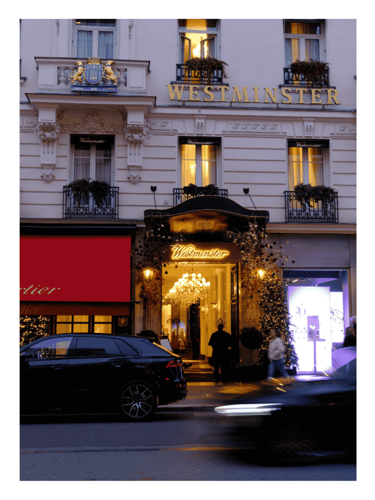 Affiche Paris - Hôtel Westminster