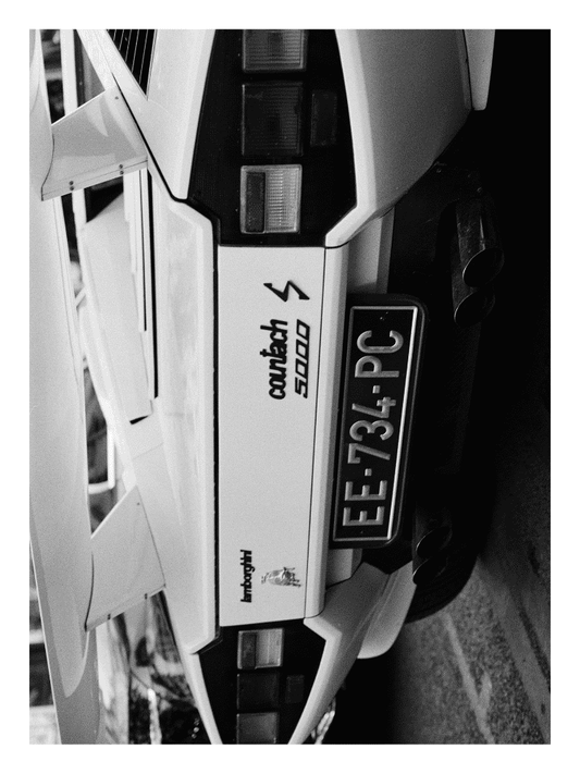 Affiche Lamborghini Countach vintage