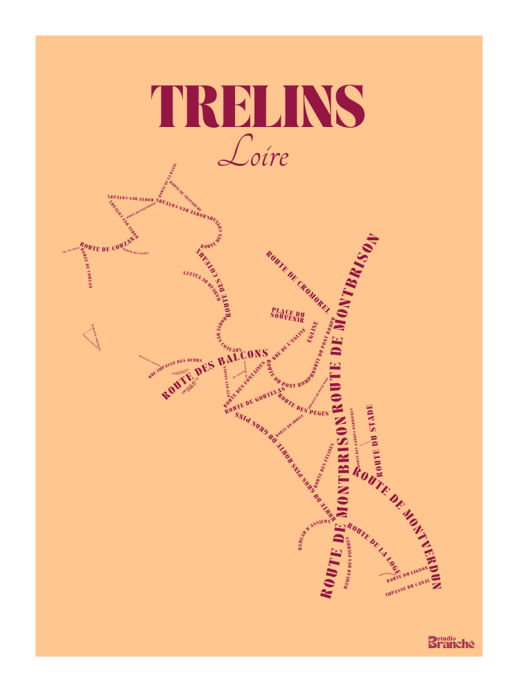Affiche Trelins - Loire