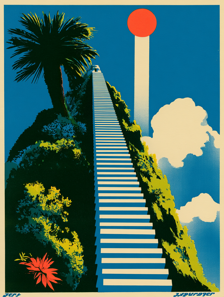 Affiche Escalier